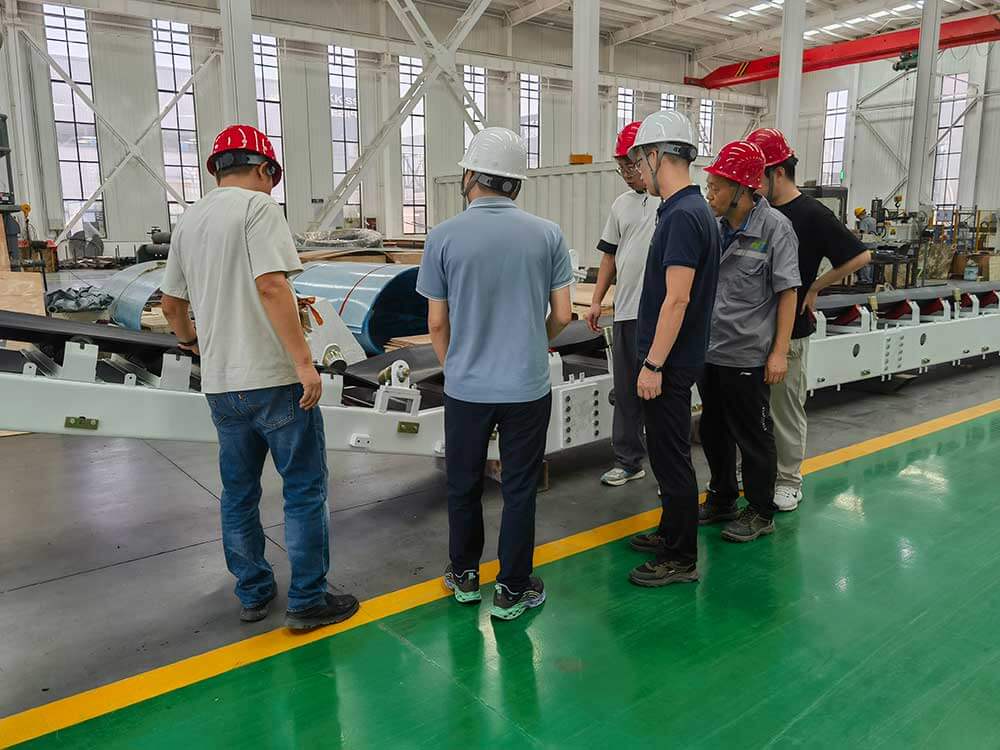 中国铁建领导考察皮带机